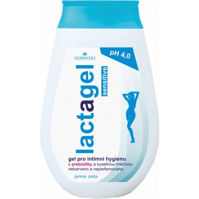 Herbavera intimní gel Sensitive s prebiotiky 250 ml – Zboží Dáma