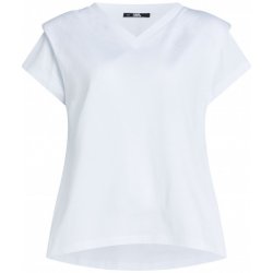 KARL LAGERFELD FEMININE V-NECK T-SHIRT bílá