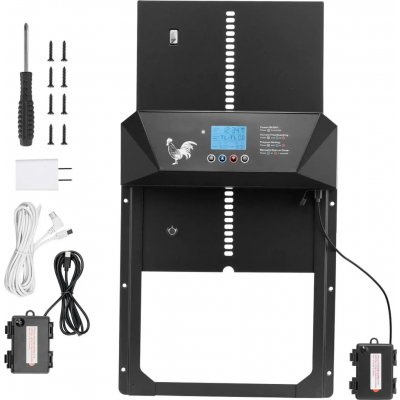 yc Technology Ltd Automatická dvířka do kurníku Okköbi digitální časovač ruční režim |hliníková slitina – Zboží Mobilmania