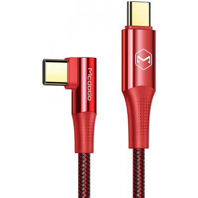 Mcdodo CA-8321 USB-C to USB-C, 100W 90 Degree, 1,2m, červený