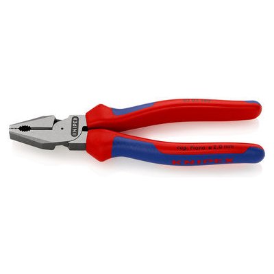 Knipex 02 02 180 Silové kombinované kleště 180mm / tvrdý drát:2.5mm / strunový drát:2.0mm / měděný kabel: 11.5mm 16mm2 (02 02 180) – Zbozi.Blesk.cz