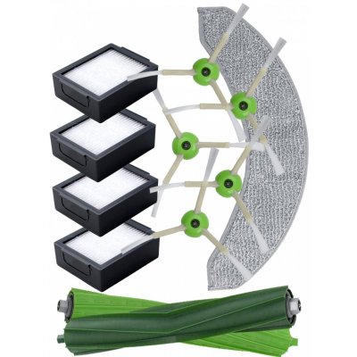 ElektroSkalka IRRJ7MOP12 iRobot Combo J7+, Combo J7 Hepa filtry a kartáče a mopovací textilie 12 ks – Zboží Dáma