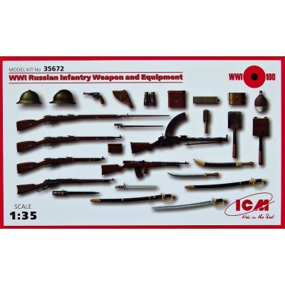 ICM Russian Infantry Weapon and Equipment WWI 35672 1:35