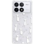 iSaprio - Cat pattern 05 - white - Poco F6 Pro – Zboží Živě