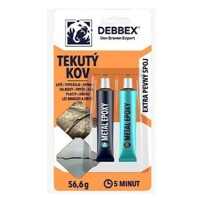 Killich lepidlo rychletuhnoucí dvousložkové epoxidové tekutý kov tuba A/B 56.6g (5min.) – Hledejceny.cz