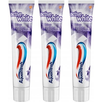 Aquafresh Active White Zubní pasta 3x 125 ml