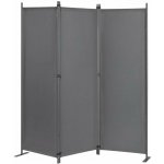 MultiGarden AW-022/3TLG Skládací zahradní a pokojový paraván 3 dílný 167 x 164 cm šedý – Sleviste.cz