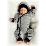 Dětský teplákový overal šedý s čepičkou – Zboží Dáma
