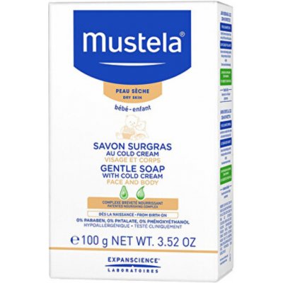 Mustela Dětské jemné mýdlo na tvář a tělo (Gentle Soap with Cold Cream) 100 g – Zboží Dáma