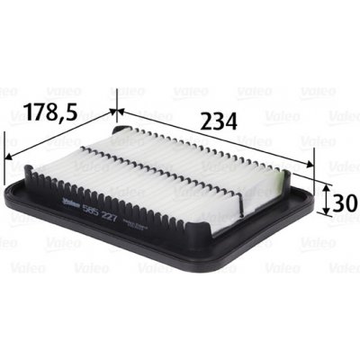 Vzduchový filtr VALEO 585227 – Zboží Mobilmania