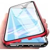 Pouzdro a kryt na mobilní telefon Pouzdro Beweare Magnetické oboustranné s tvrzeným sklem iPhone 12 Pro / iPhone 12 - červené