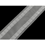 Záclonovka šíře 80 mm s poutky na kovové háčky Varianta: transparent, Balení: 1 m – Zboží Dáma