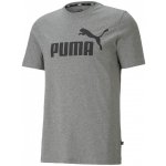 Puma pánské tričko ESS Logo Tee Medium gray Heather – Hledejceny.cz