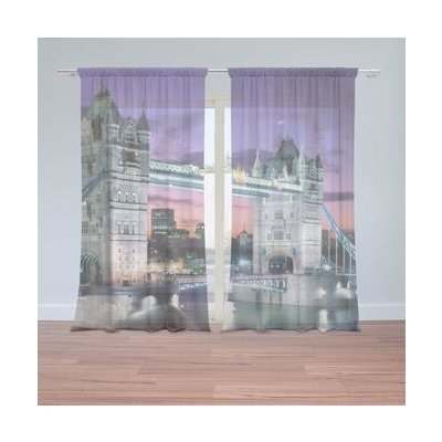 Sablio Záclony Tower Bridge: 2ks 150x250cm – Hledejceny.cz