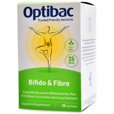 Optibac Bifido and Fibre Probiotika při zácpě 30 x 6 g sáček
