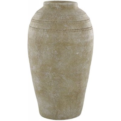 Béžová antik dekorační terakotová váza Lourdes - Ø 26*43 cm - Chic Antique – Hledejceny.cz