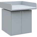 QPP 100D přebalovací pult, 1100x900x900, šedá, koženka bílá – Zboží Mobilmania
