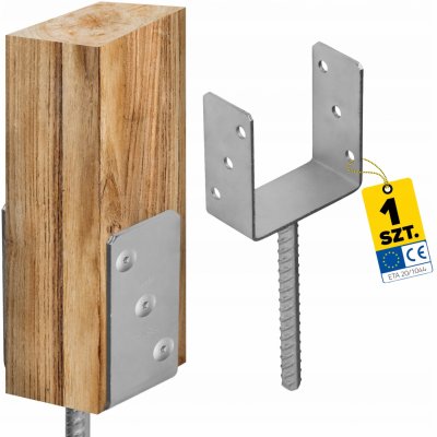 Domax patka sloupku "U" Zn PSU - 121x325x120mm PS120U – Zboží Mobilmania