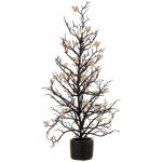 Černý dekorační stromek se zlatými lístky Tree Glitt L 23*23*71 cm J-Line by Jolipa – Hledejceny.cz