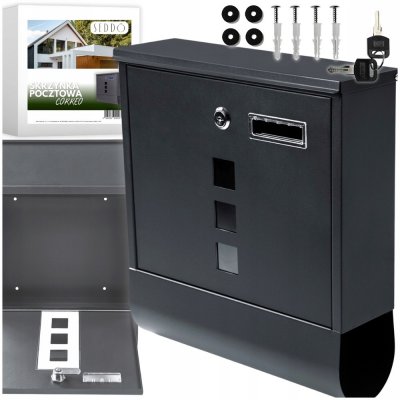 Poštovní schránka se schránkou na noviny SEDDŌ šedá – Zboží Mobilmania