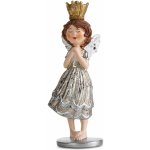 EUROFIRANY SADA 4 KS VÁNOČNÍ DEKORAČNÍ FIGURKA ANGEL 11 CM VÍCEBAREVNÁ – Zboží Dáma