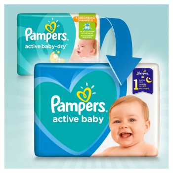 Pampers active best sale baby 3 104