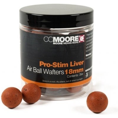 CC MOORE Vyvážené boiles Pro-Stim Liver Air Ball Wafters 18mm 35ks – Hledejceny.cz