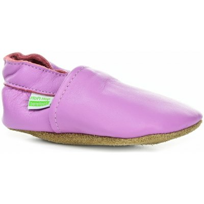 Hopi Hop kožené capáčky Barefoot lila – Sleviste.cz