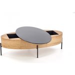 Halmar Zenga sklo černé, dub zlatý – Hledejceny.cz