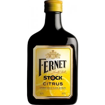 Fernet Stock Citrus 27% 0,2 l (holá láhev) od 68 Kč - Heureka.cz