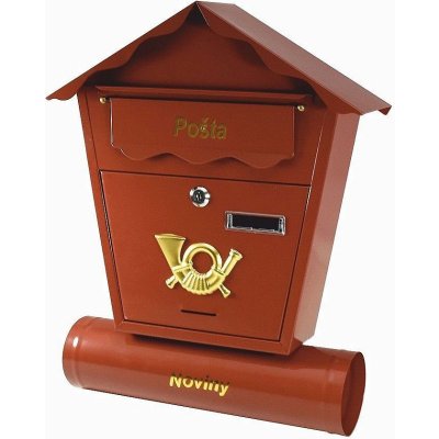 Doplňkový sortiment Poštovní schránka Nestor hnědá 37x10x44cm SL252243XX – Zbozi.Blesk.cz
