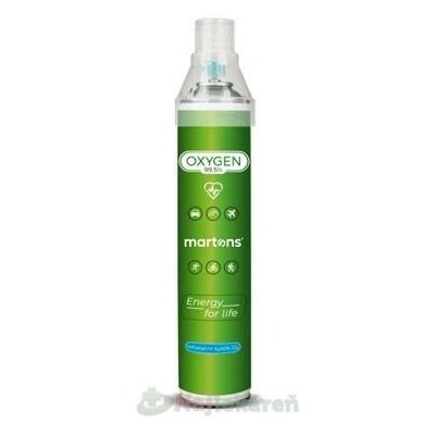 martons OXYGEN inhalační kyslík O2 99,5 % s maskou 750 ml – Hledejceny.cz