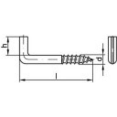 TOOLCRAFT 159604 Šroubové háky 40 mm Galvanicky pozinkovaná ocel 100 ks – Hledejceny.cz