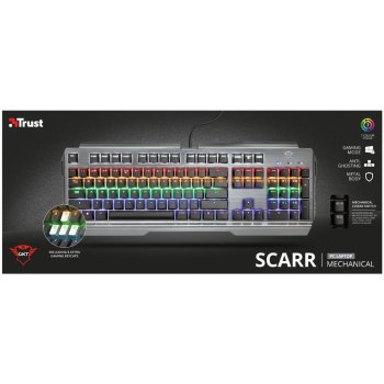 Trust GXT 877 Scarr Mechanical Gaming Keyboard 23385 od 1 619 Kč