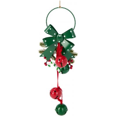 Home Styling Collection Vánoční dekorace s kovovými rolničkami 29 cm zelený – Hledejceny.cz