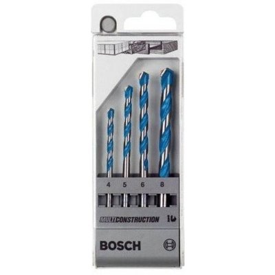 Bosch Čtyřdílná sada víceúčelových vrtáků CYL-9 MultiConstruction 4; 5; 6; 8 mm 2607018285