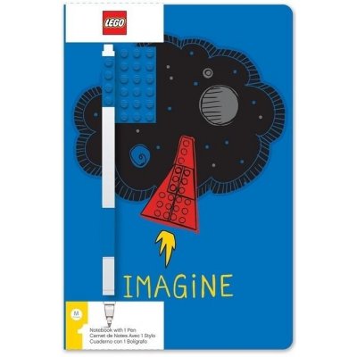 LEGO Stationery Zápisník A5 s modrým perem - Imagine