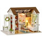 FunPlay 6995 DIY Dřevěný domeček pro panenky s příslušenstvím obývací pokoj 15x20,6x11,8cm – Zbozi.Blesk.cz