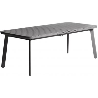 Kave Home kovový zahradní rozkládací stůl Izola 220/280 x 100 cm Šedý – Hledejceny.cz