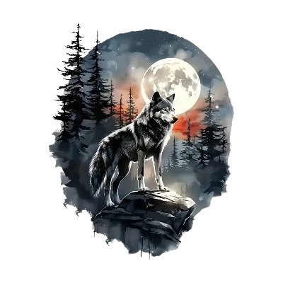 Nažehlovací obrázek - vlk za úplňku (17,2 x 20,0 cm) – Zbozi.Blesk.cz