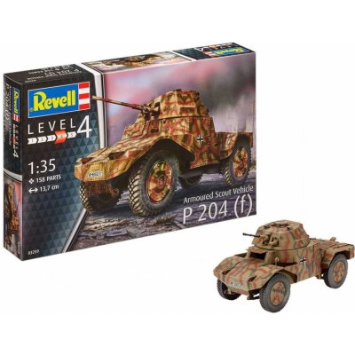 Revell 03259 Plastic ModelKit military Armou Scout Vehicle P 204 f červená 1:35