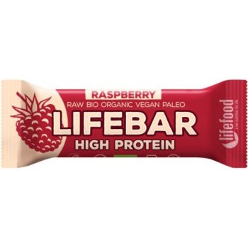 Lifefood Lifebar Protein bio tyčinka malinová 47 g