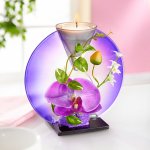 Die moderne Hausfrau Skleněný svícen Orchidej – Zboží Dáma