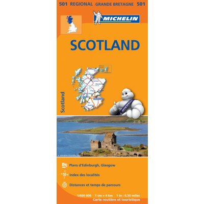 Michelin vydavatelství mapa Scotland 1:400 t.,Edinburgh,Glasgow