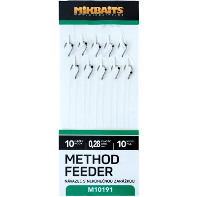 Mikbaits Method Feeder návazce S Nekonečnou Zarážkou vel.10 10ks – Sleviste.cz