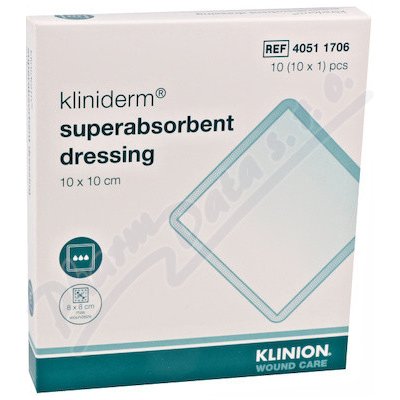 Kliniderm Superabsorpční obvaz 10 x 10 cm 10 ks – Zboží Dáma