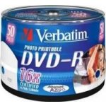 Verbatim DVD-R 4,7GB 16x, AZO, printable, 50ks (43533) – Zboží Živě