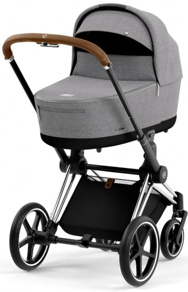 Cybex Kombinovaný Priam 4.0 2022 Manhattan Grey + Chrome/Brown