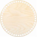 Dřevěný svět online Dno na košík - kruh 21 cm, přírodní – Zboží Dáma