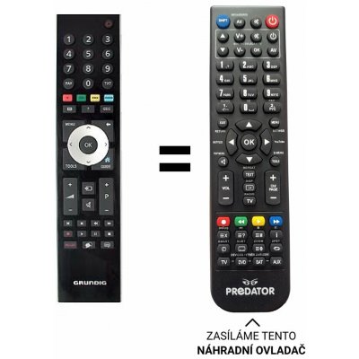 Dálkový ovladač Predátor Grundig TP6 TP6187R – Hledejceny.cz